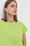 Бавовняна футболка Pinko колір зелений