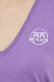 Бавовняна футболка Pinko колір фіолетовий (3091342) Бавовняна футболка Pinko колір фіолетовий (3091342)