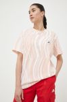 Бавовняна футболка adidas by Stella McCartney колір помаранчевий