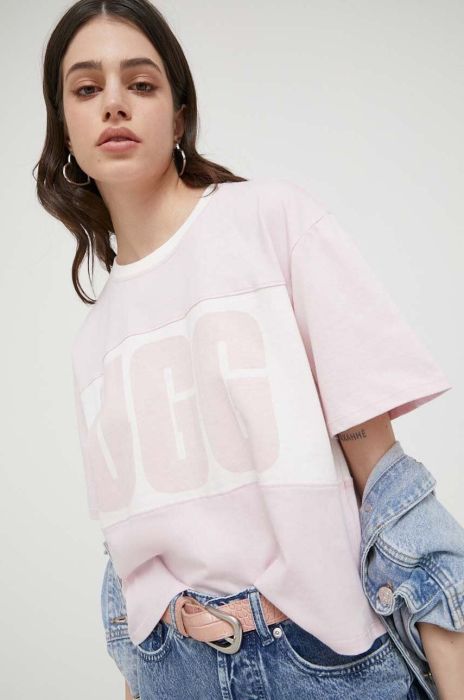 Бавовняна футболка UGG колір рожевий (3153673) Бавовняна футболка UGG колір рожевий (3153673)