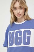 Бавовняна футболка UGG колір блакитний