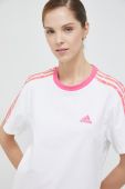 Футболка adidas жіночий колір білий Футболка adidas жіночий колір білий