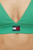 Бюстгальтер Tommy Jeans колір зелений однотонний Бюстгальтер Tommy Jeans колір зелений однотонний