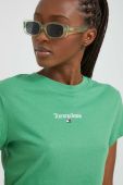Футболка Tommy Jeans жіночий колір зелений (3040370)