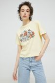 Бавовняна футболка Tommy Jeans колір жовтий (3075697)