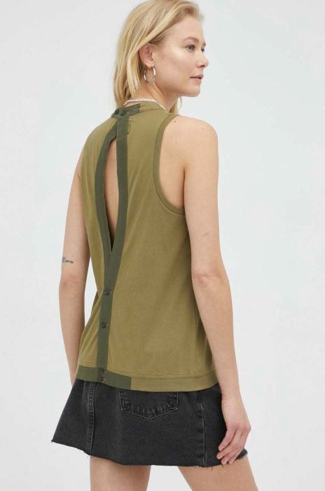 Бавовняний топ G-Star Raw колір зелений (3118339) Бавовняний топ G-Star Raw колір зелений (3118339)