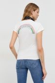 Бавовняна футболка Wrangler колір білий (2952368)
