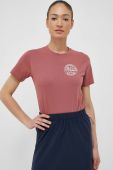 Бавовняна футболка Jack Wolfskin 10 колір рожевий Бавовняна футболка Jack Wolfskin 10 колір рожевий