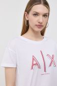 Бавовняна футболка Armani Exchange колір білий (3177384)