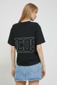 Бавовняна футболка GCDS колір чорний