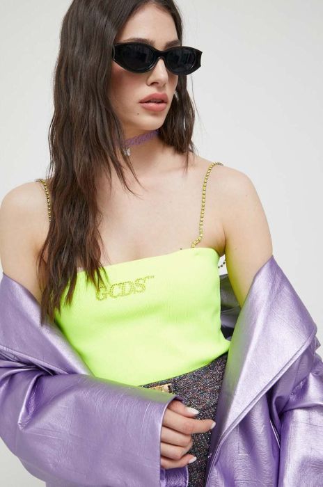 Топ GCDS жіночий колір зелений Топ GCDS жіночий колір зелений