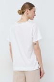 Бавовняна футболка Luisa Spagnoli колір білий Бавовняна футболка Luisa Spagnoli колір білий