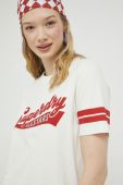 Бавовняна футболка Superdry колір бежевий (3192095) Бавовняна футболка Superdry колір бежевий (3192095)