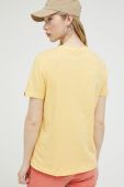 Бавовняна футболка Superdry колір жовтий Бавовняна футболка Superdry колір жовтий