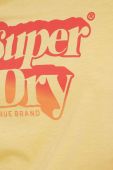 Бавовняна футболка Superdry колір жовтий Бавовняна футболка Superdry колір жовтий