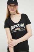 Бавовняна футболка Rip Curl колір чорний