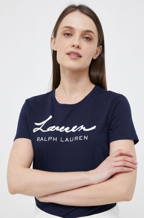 Футболка Lauren Ralph Lauren жіночий колір синій (3163868) Футболка Lauren Ralph Lauren жіночий колір синій (3163868)