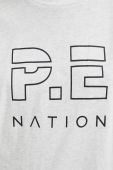 Бавовняна футболка P.E Nation колір сірий