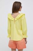 Блузка PS Paul Smith жіноча колір жовтий однотонна Блузка PS Paul Smith жіноча колір жовтий однотонна