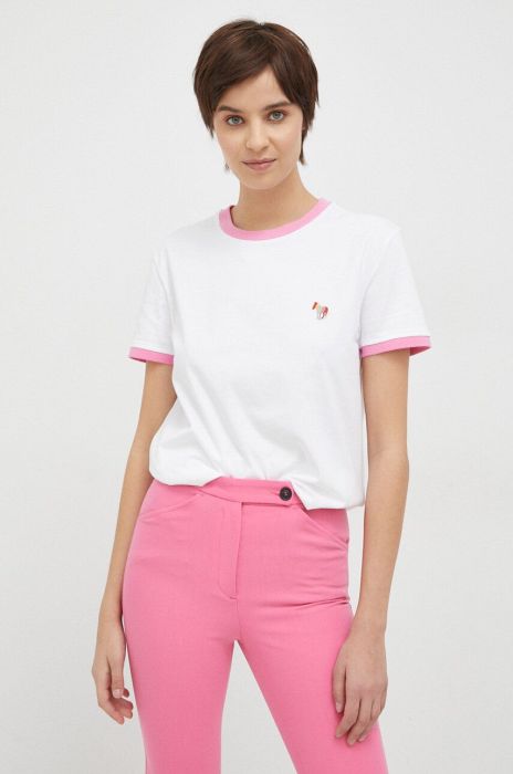 Бавовняна футболка PS Paul Smith колір білий (3009714) Бавовняна футболка PS Paul Smith колір білий (3009714)