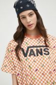 Бавовняна футболка Vans колір помаранчевий (3189046)