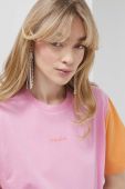 Бавовняна футболка Stine Goya колір рожевий