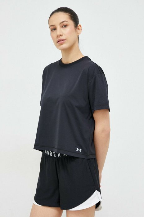 Тренувальна футболка Under Armour Meridian колір чорний Тренувальна футболка Under Armour Meridian колір чорний