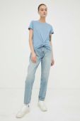 Бавовняна футболка Mustang колір блакитний (3267414)