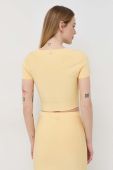 Футболка Patrizia Pepe жіночий колір жовтий (3114178)