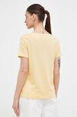 Бавовняна футболка 4F колір жовтий