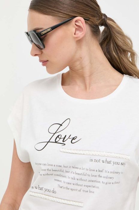 Футболка Morgan жіночий колір білий (3277512) Футболка Morgan жіночий колір білий (3277512)