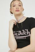 Футболка Von Dutch жіночий колір чорний (3174371)