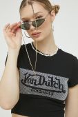 Футболка Von Dutch жіночий колір чорний (3174375)