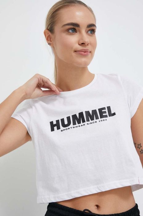 Бавовняна футболка Hummel колір білий (3227705) Бавовняна футболка Hummel колір білий (3227705)