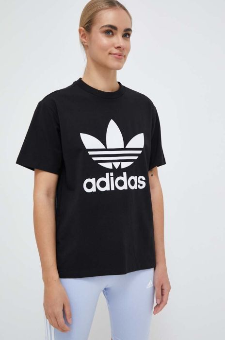 Футболка adidas Originals жіноча колір чорний IB7421-BLACK Футболка adidas Originals жіноча колір чорний IB7421-BLACK