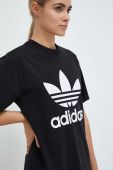Футболка adidas Originals жіноча колір чорний IB7421-BLACK Футболка adidas Originals жіноча колір чорний IB7421-BLACK