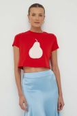 Бавовняна футболка United Colors of Benetton колір червоний (3370784) Бавовняна футболка United Colors of Benetton колір червоний (3370784)