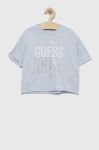 Бавовняна футболка Guess колір блакитний (2851545)