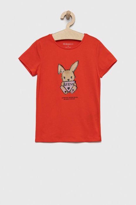 Дитяча футболка Guess колір червоний (2851577)