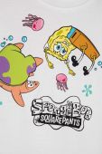 Дитяча бавовняна футболка Puma PUMA x SPONGEBOB Tee колір білий