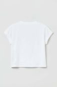 Дитяча бавовняна футболка OVS колір білий (3171212)