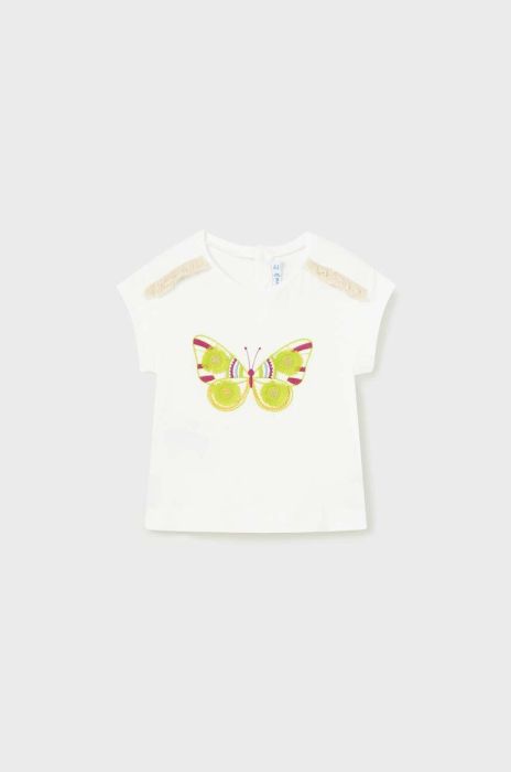 Бавовняна футболка для немовлят Mayoral колір барвистий