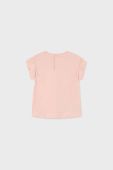 Бавовняна футболка для немовлят Mayoral колір рожевий