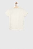 Дитяча бавовняна футболка United Colors of Benetton колір бежевий (3148764)