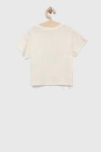 Дитяча бавовняна футболка United Colors of Benetton колір бежевий (3234924)