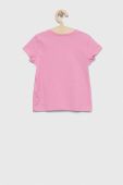 Дитяча бавовняна футболка United Colors of Benetton колір рожевий (3037189) Дитяча бавовняна футболка United Colors of Benetton колір рожевий (3037189)