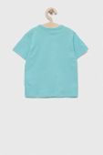 Дитяча бавовняна футболка United Colors of Benetton колір блакитний (3275681)