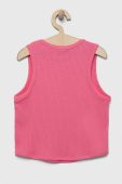 Дитячий бавовняний топ United Colors of Benetton колір рожевий (3283323)