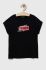 Дитяча бавовняна футболка Sisley колір чорний (3228983)