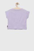 Дитяча бавовняна футболка Sisley колір фіолетовий (3249009) Дитяча бавовняна футболка Sisley колір фіолетовий (3249009)